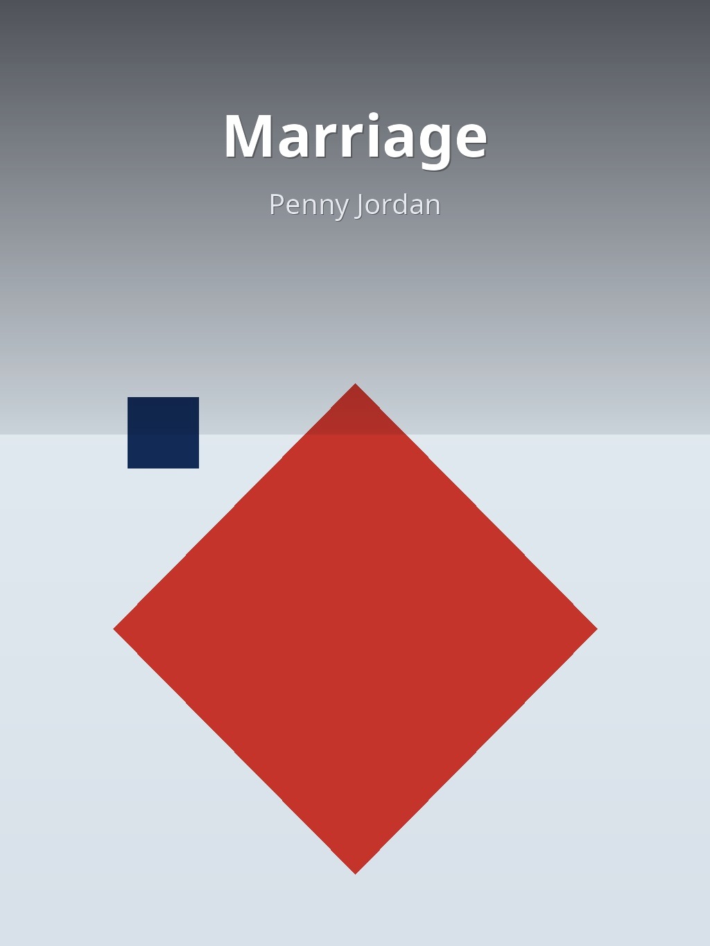 Marriage by Penny Jordan book cover