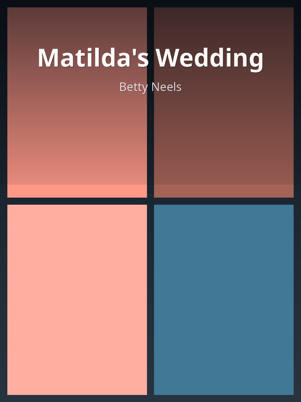 Matilda's Wedding by Betty Neels book cover