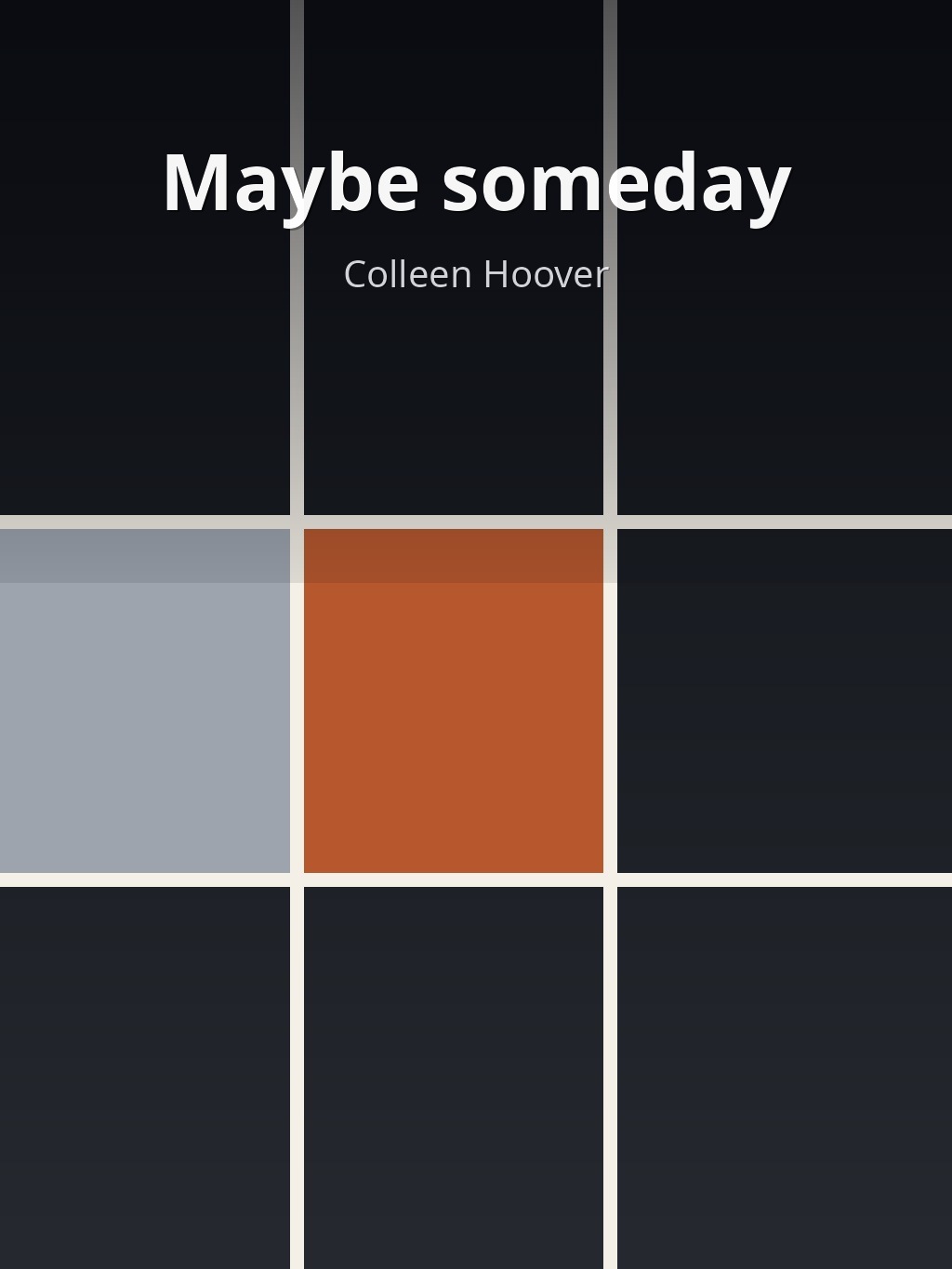 Maybe someday by Colleen Hoover book cover