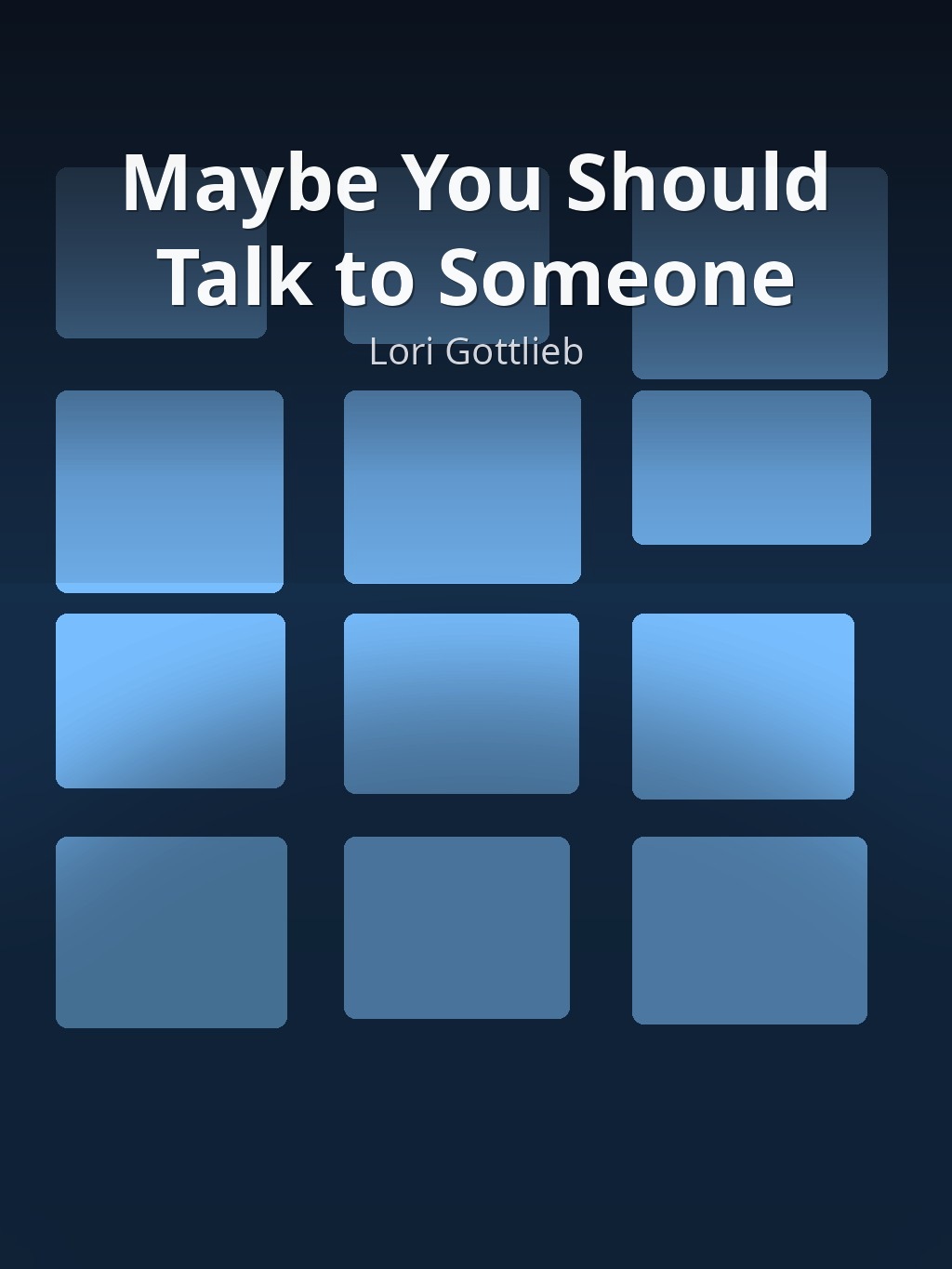 Maybe You Should Talk to Someone by Lori Gottlieb book cover