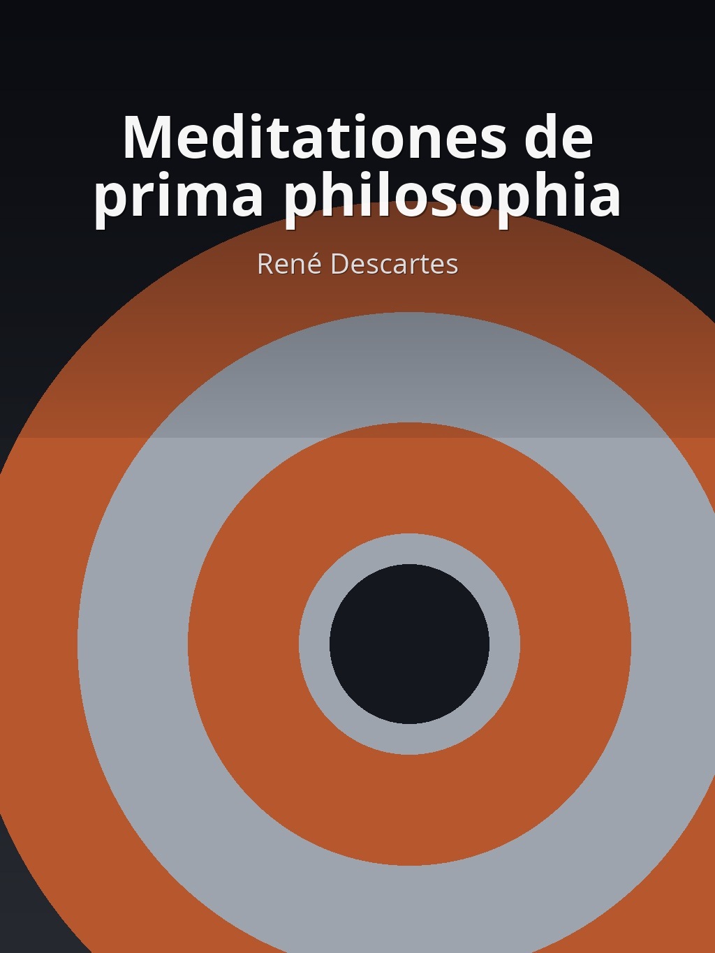 Meditationes de prima philosophia by René Descartes book cover