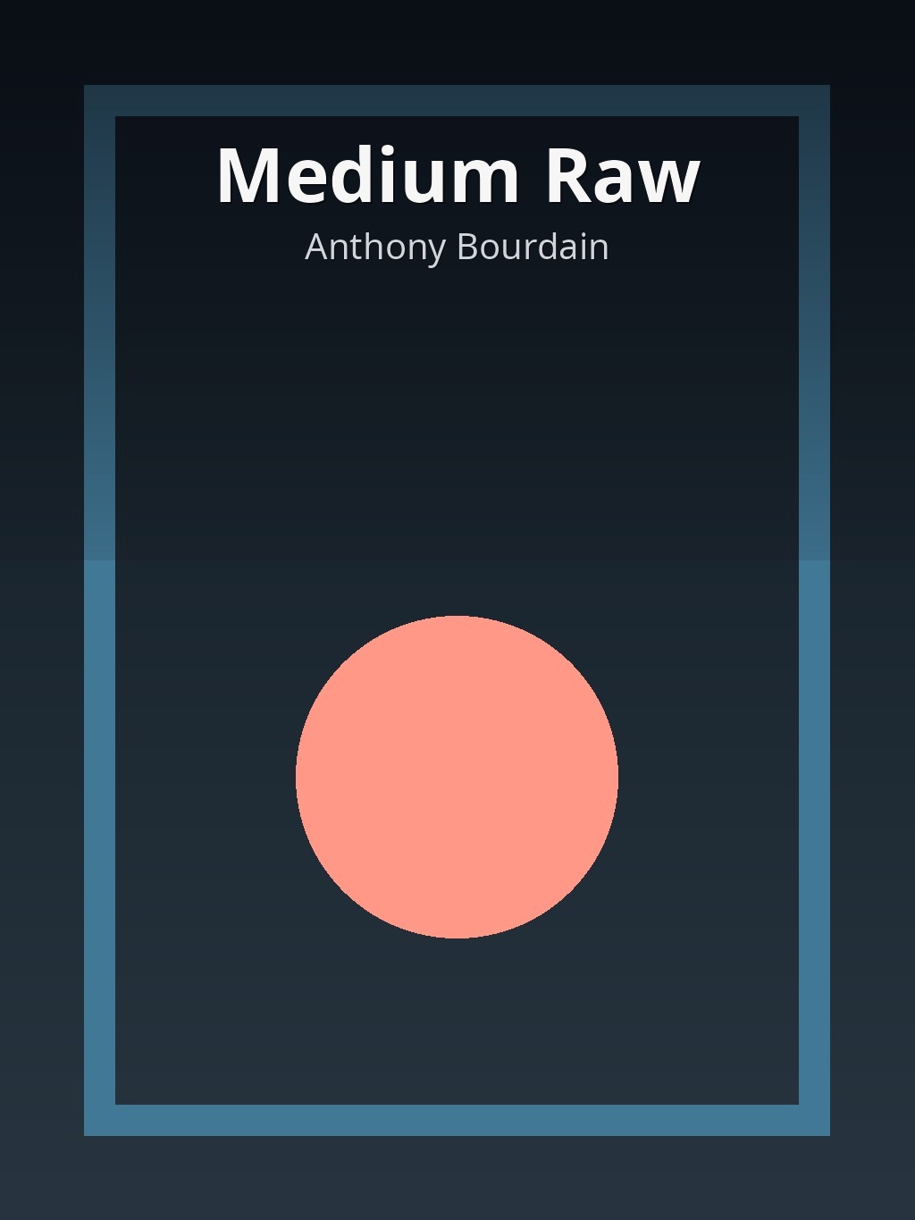 Medium Raw by Anthony Bourdain book cover