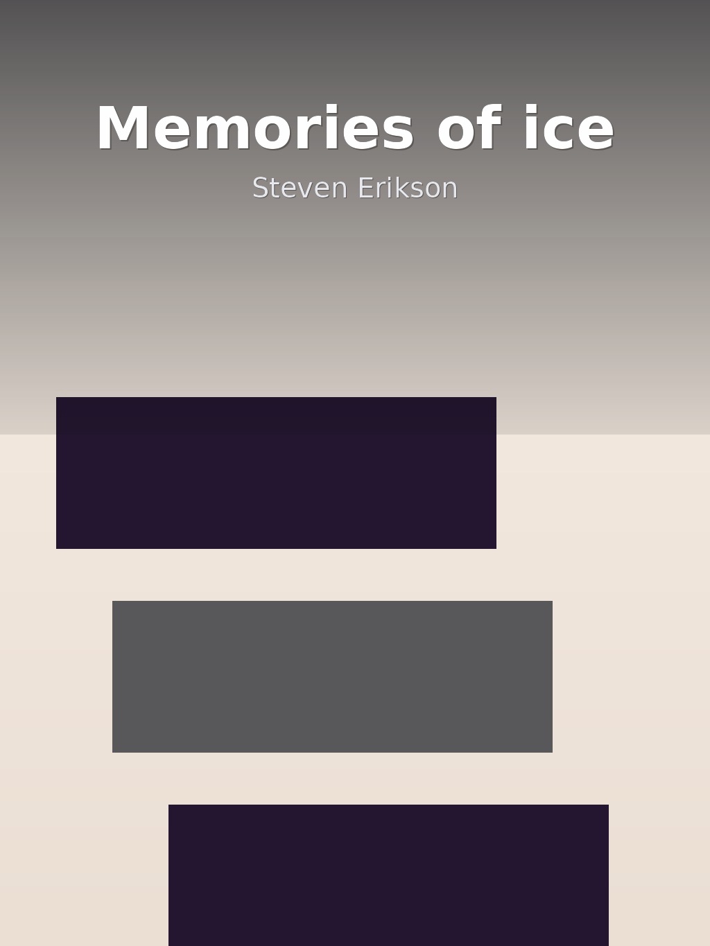 Memories of ice by Steven Erikson book cover