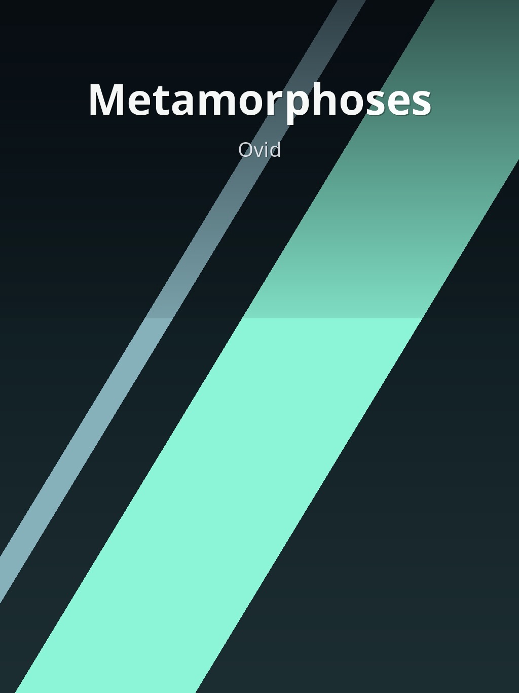 Metamorphoses by Ovid book cover