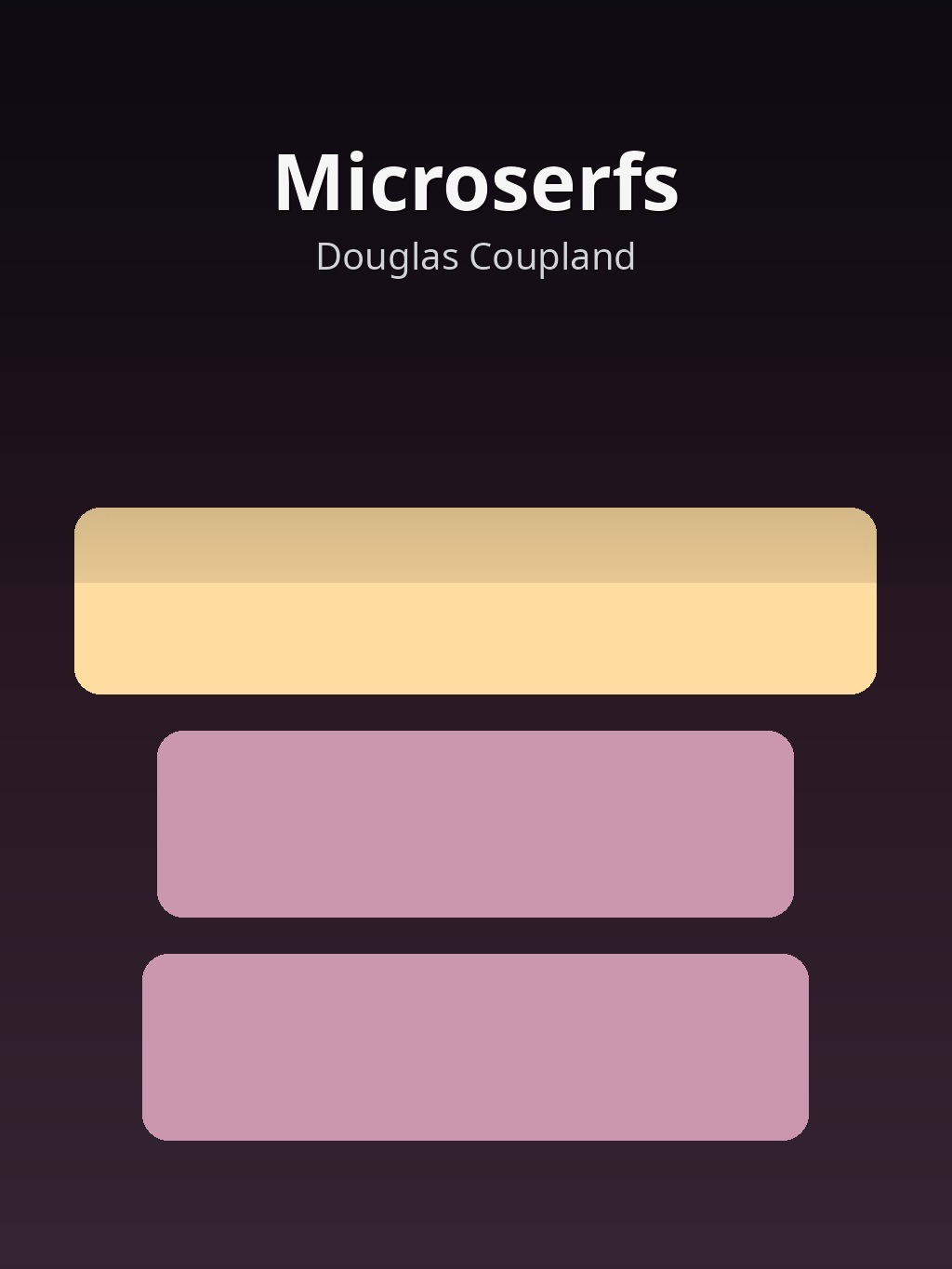 Microserfs by Douglas Coupland book cover