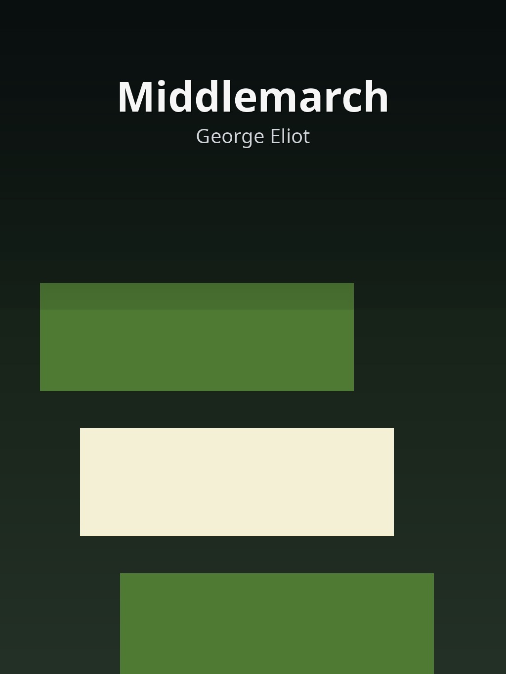 Middlemarch by George Eliot book cover