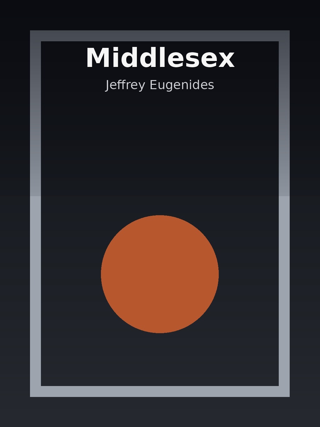 Middlesex by Jeffrey Eugenides book cover