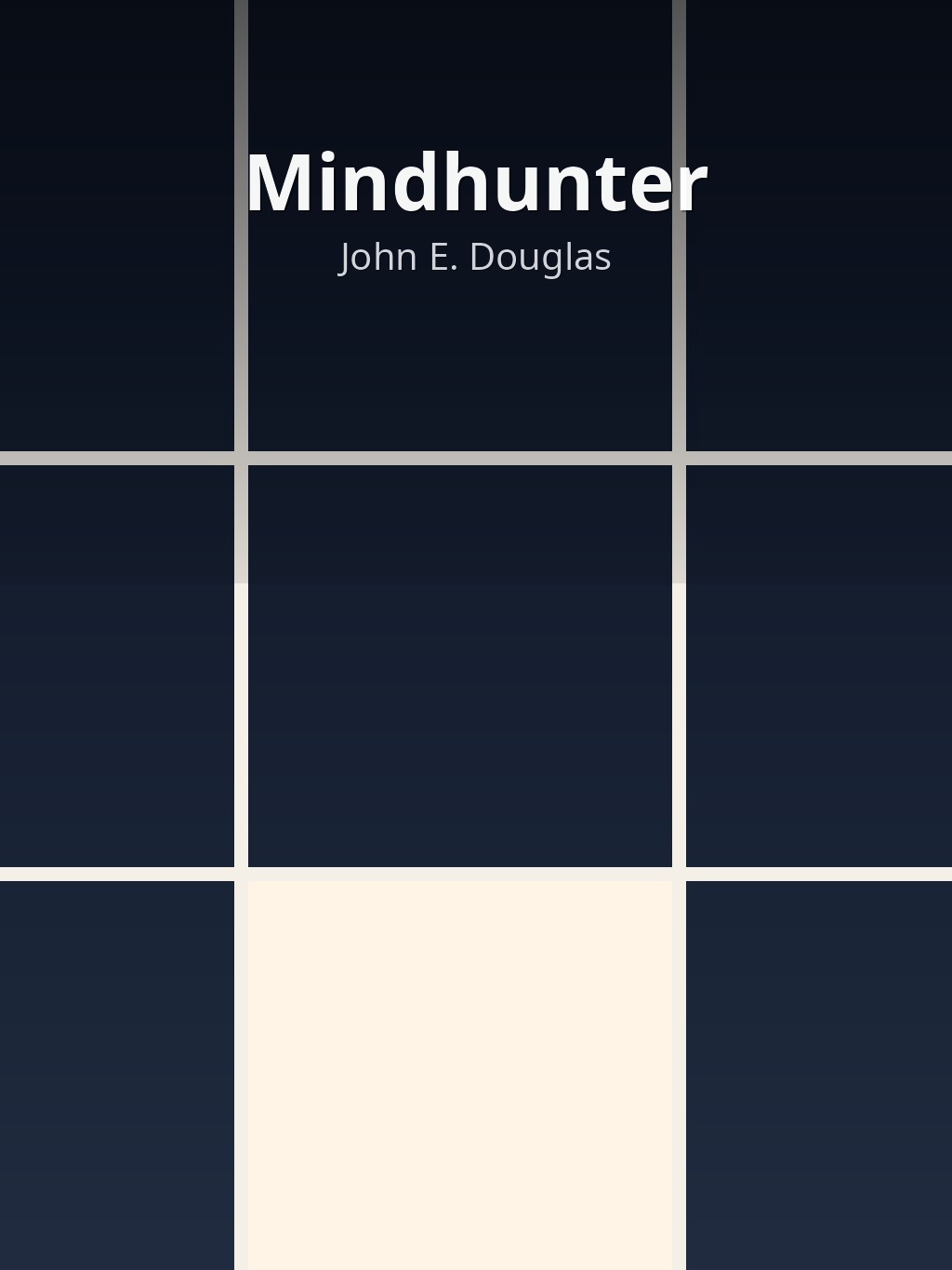 Mindhunter by John E. Douglas book cover
