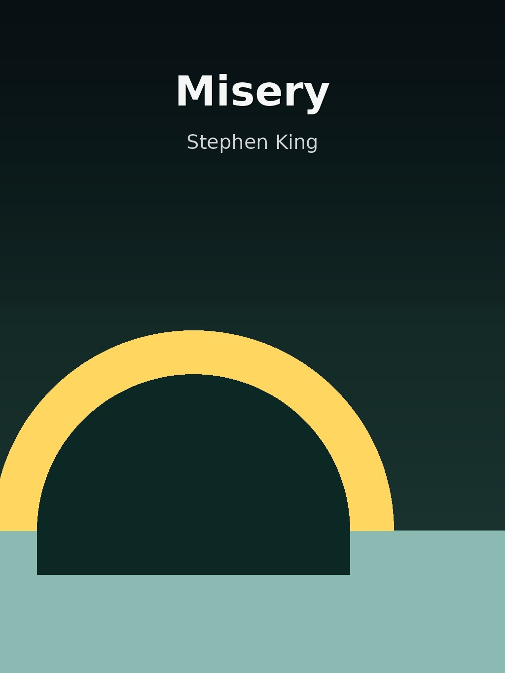 Misery by Stephen King book cover