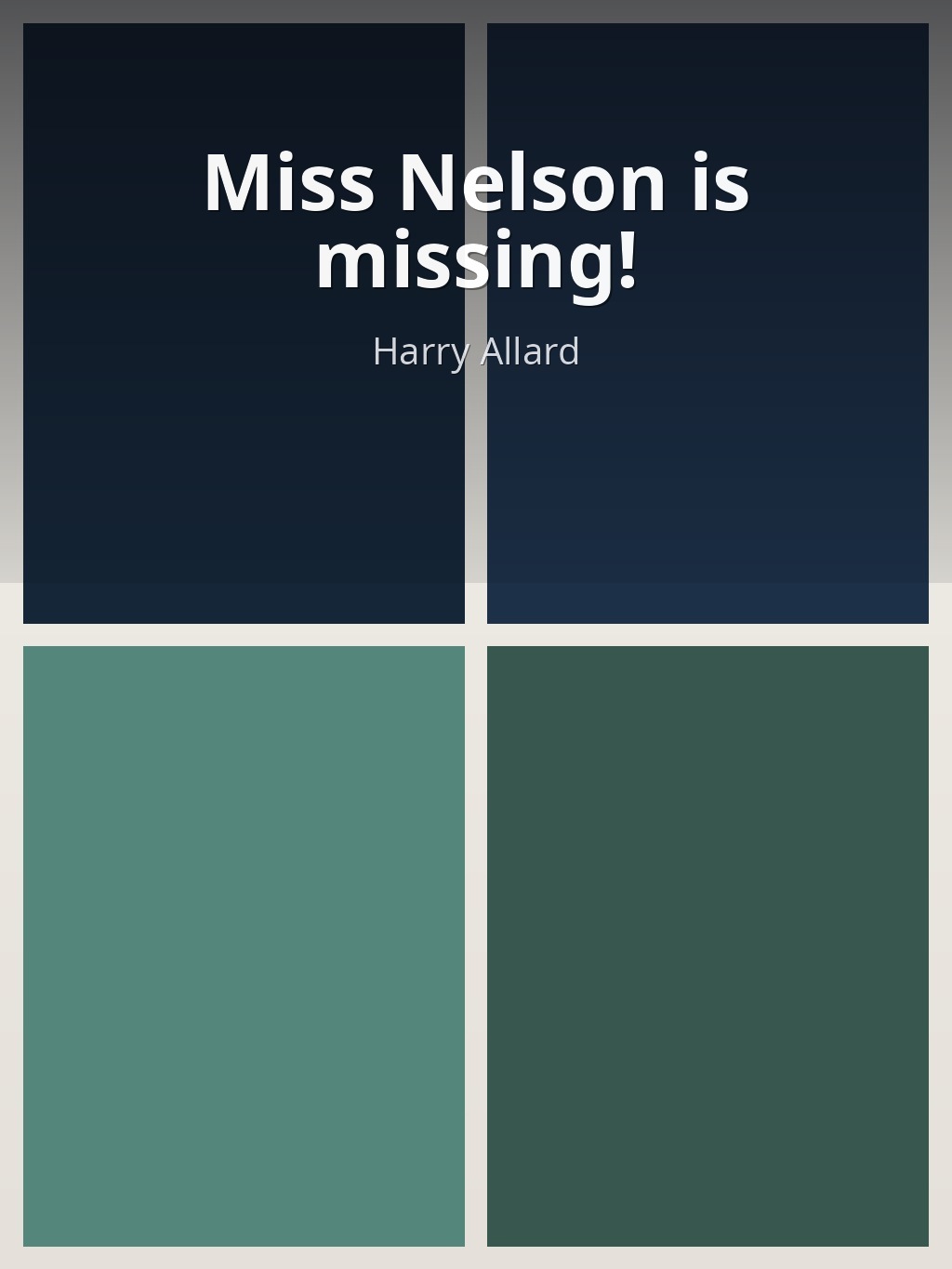 Miss Nelson is missing! by Harry Allard book cover