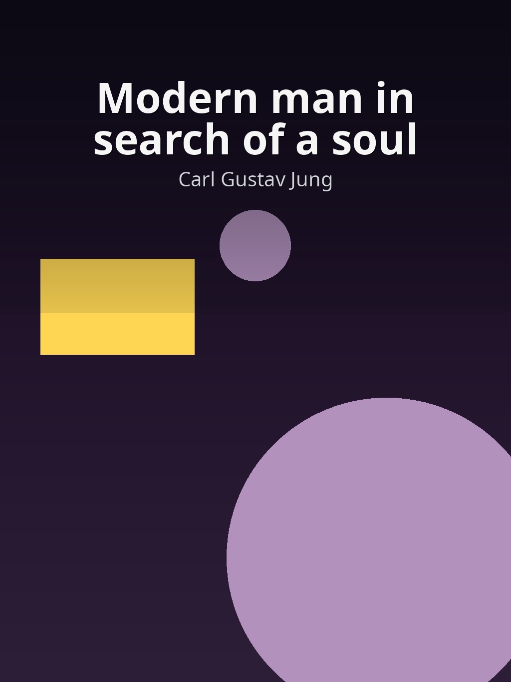 Modern man in search of a soul by Carl Gustav Jung book cover