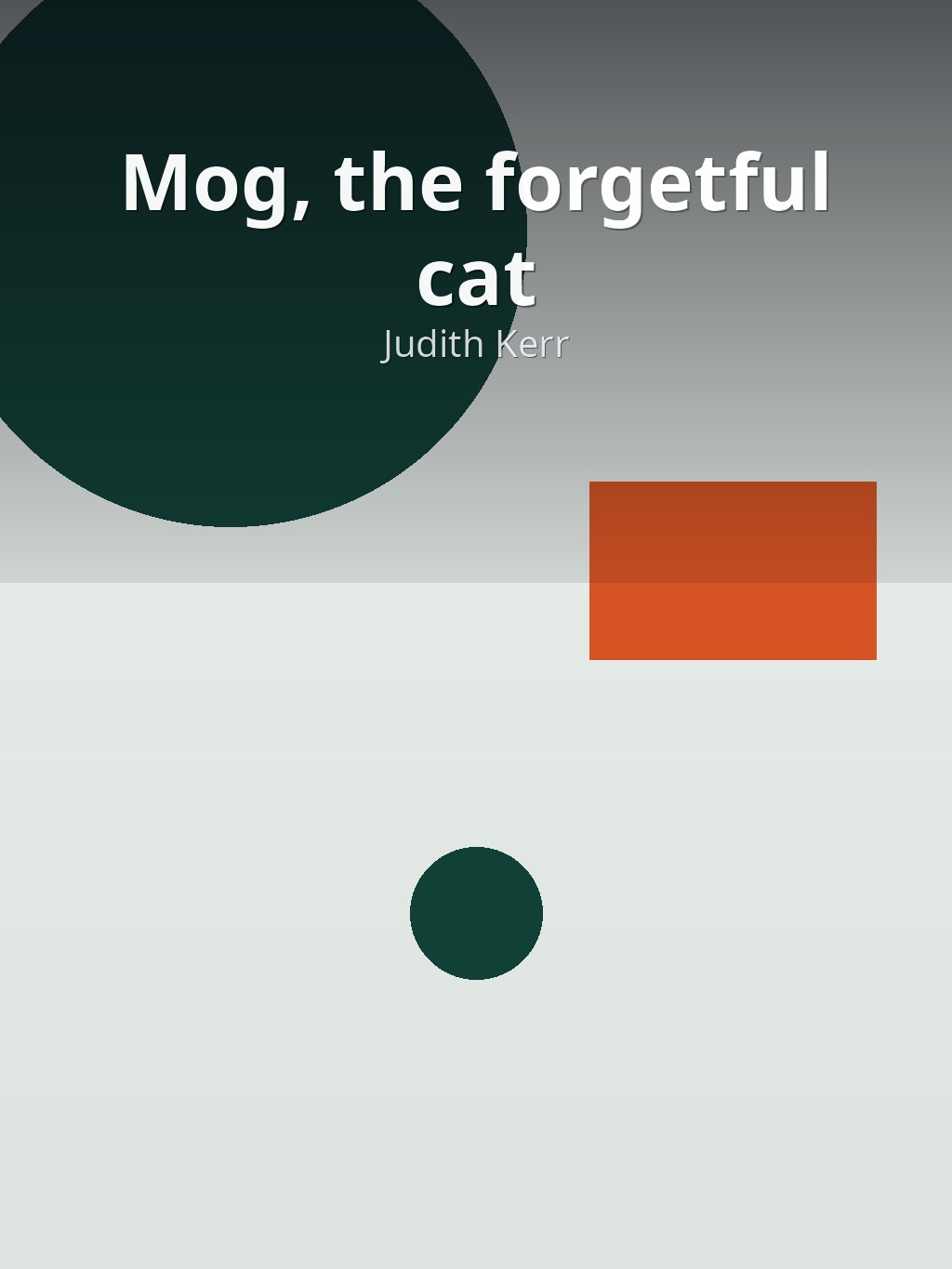 Mog, the forgetful cat by Judith Kerr book cover
