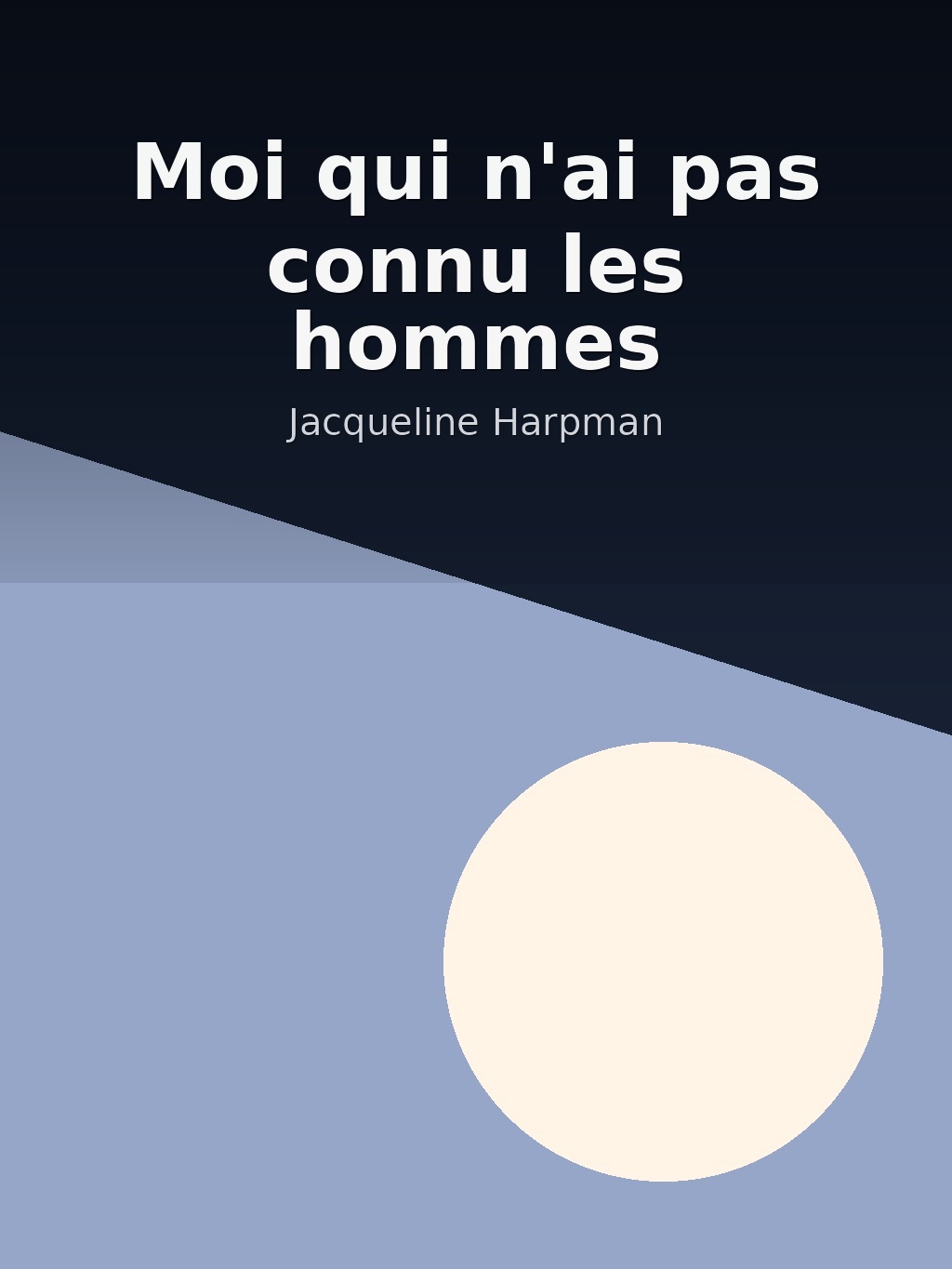 Moi qui n'ai pas connu les hommes by Jacqueline Harpman book cover
