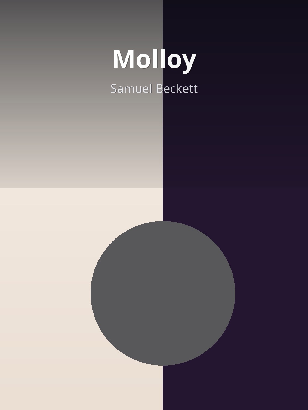 Molloy by Samuel Beckett book cover