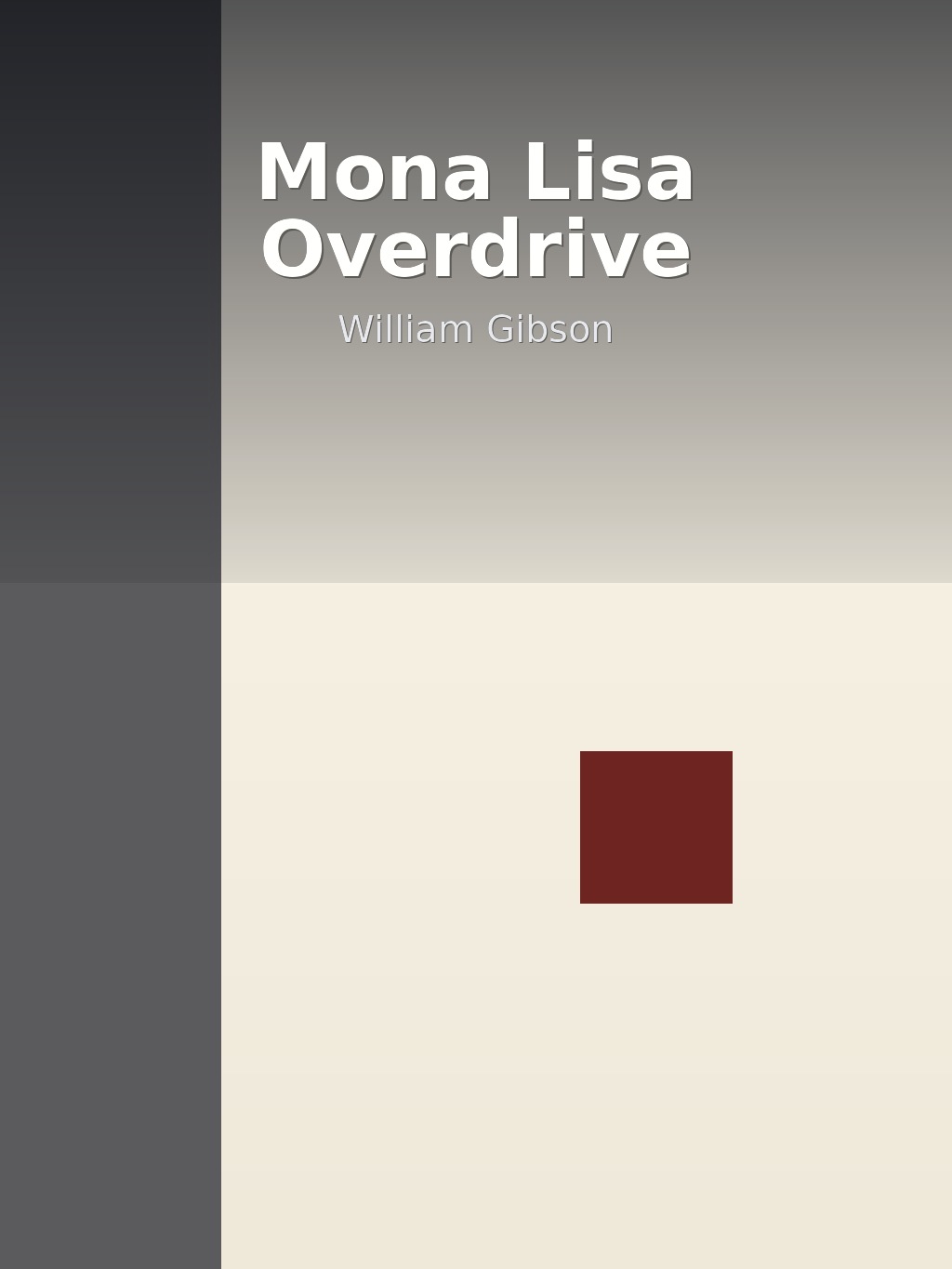 Mona Lisa Overdrive by William Gibson book cover