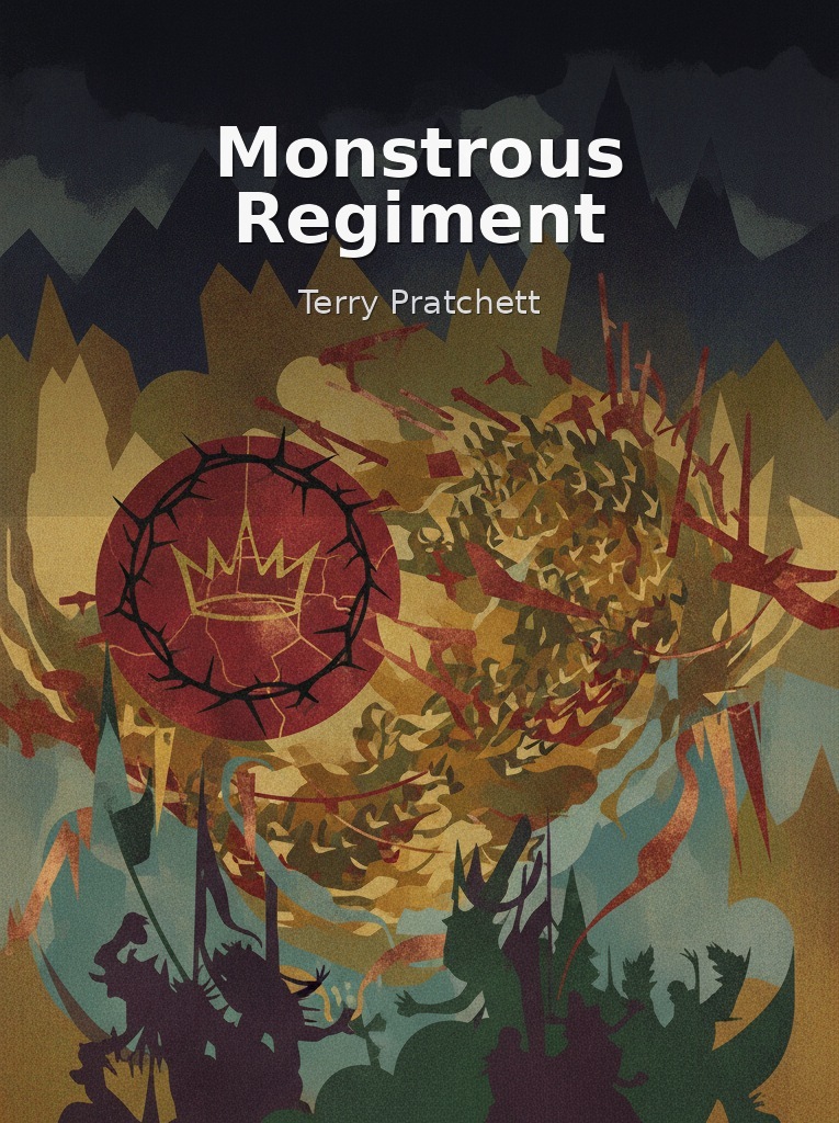 Monstrous Regiment by Terry Pratchett book cover