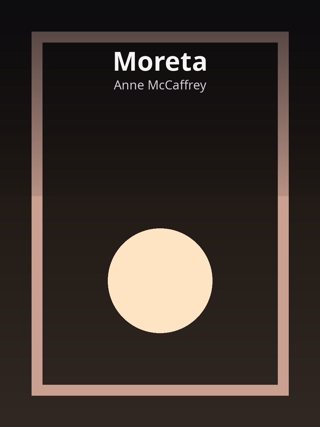 Moreta by Anne McCaffrey book cover