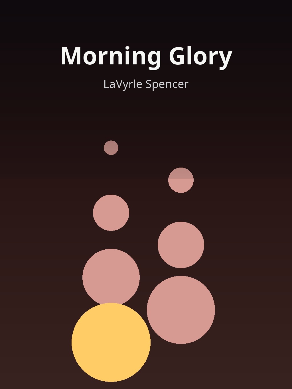 Morning Glory by LaVyrle Spencer book cover
