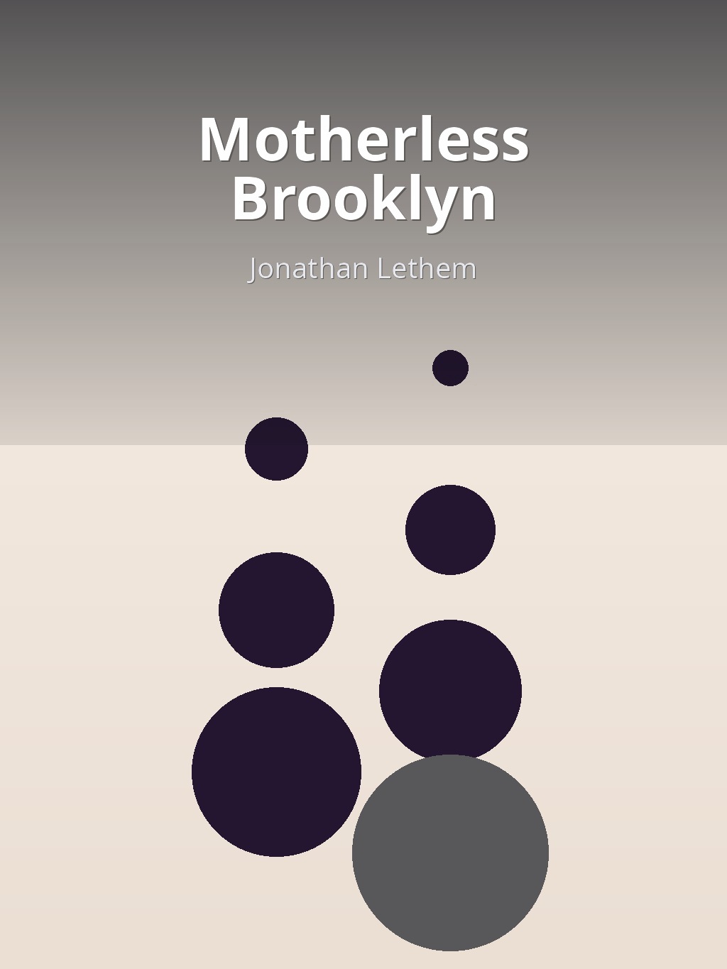 Motherless Brooklyn by Jonathan Lethem book cover