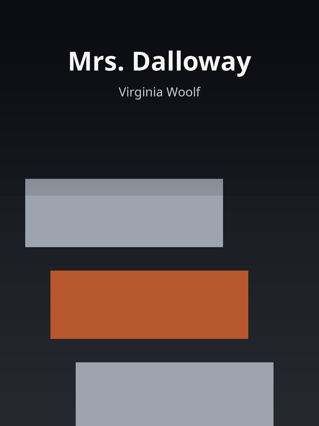 Mrs. Dalloway by Virginia Woolf book cover
