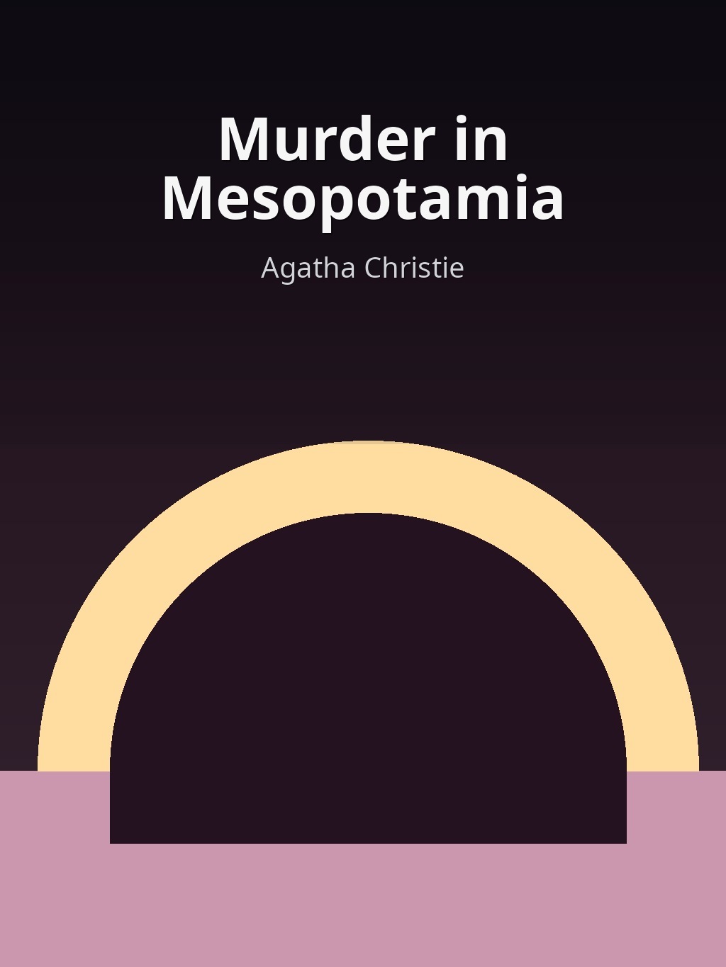 Murder in Mesopotamia by Agatha Christie book cover