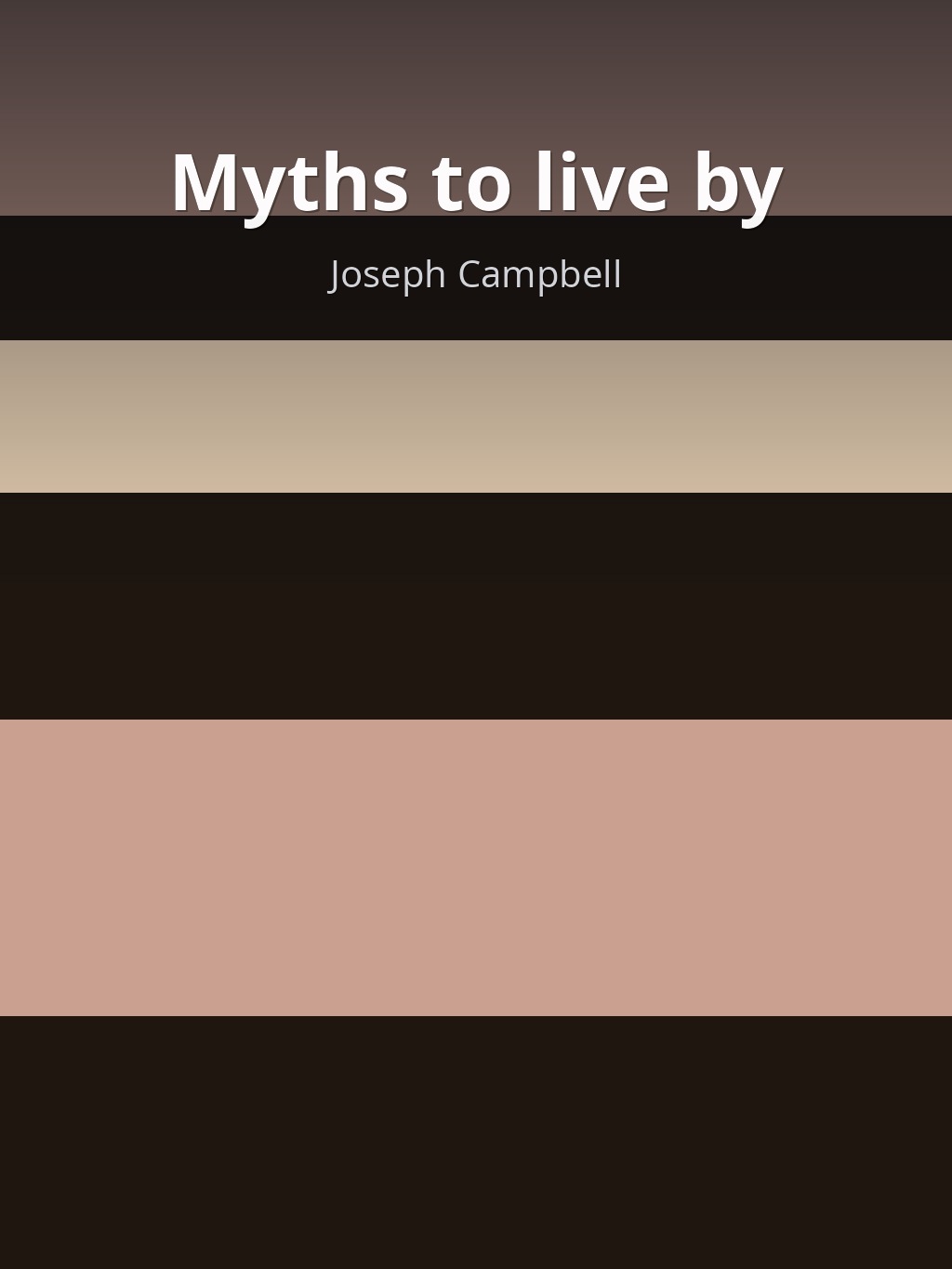 Myths to live by by Joseph Campbell book cover