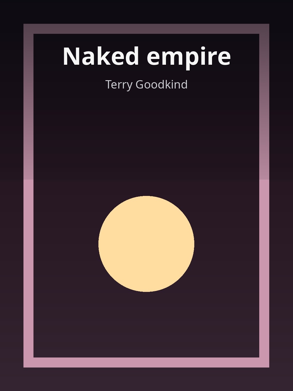 Naked empire by Terry Goodkind book cover