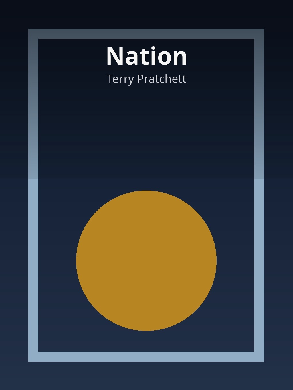 Nation by Terry Pratchett book cover
