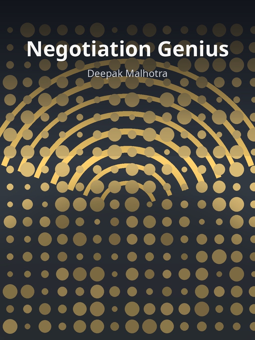 Negotiation Genius by Deepak Malhotra book cover