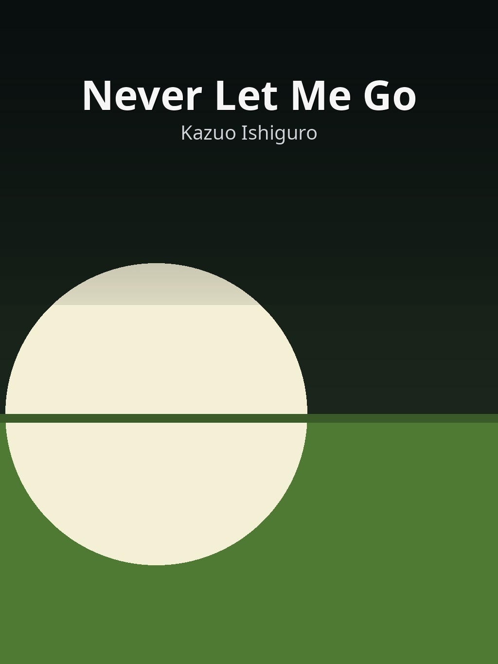 Never Let Me Go by Kazuo Ishiguro book cover