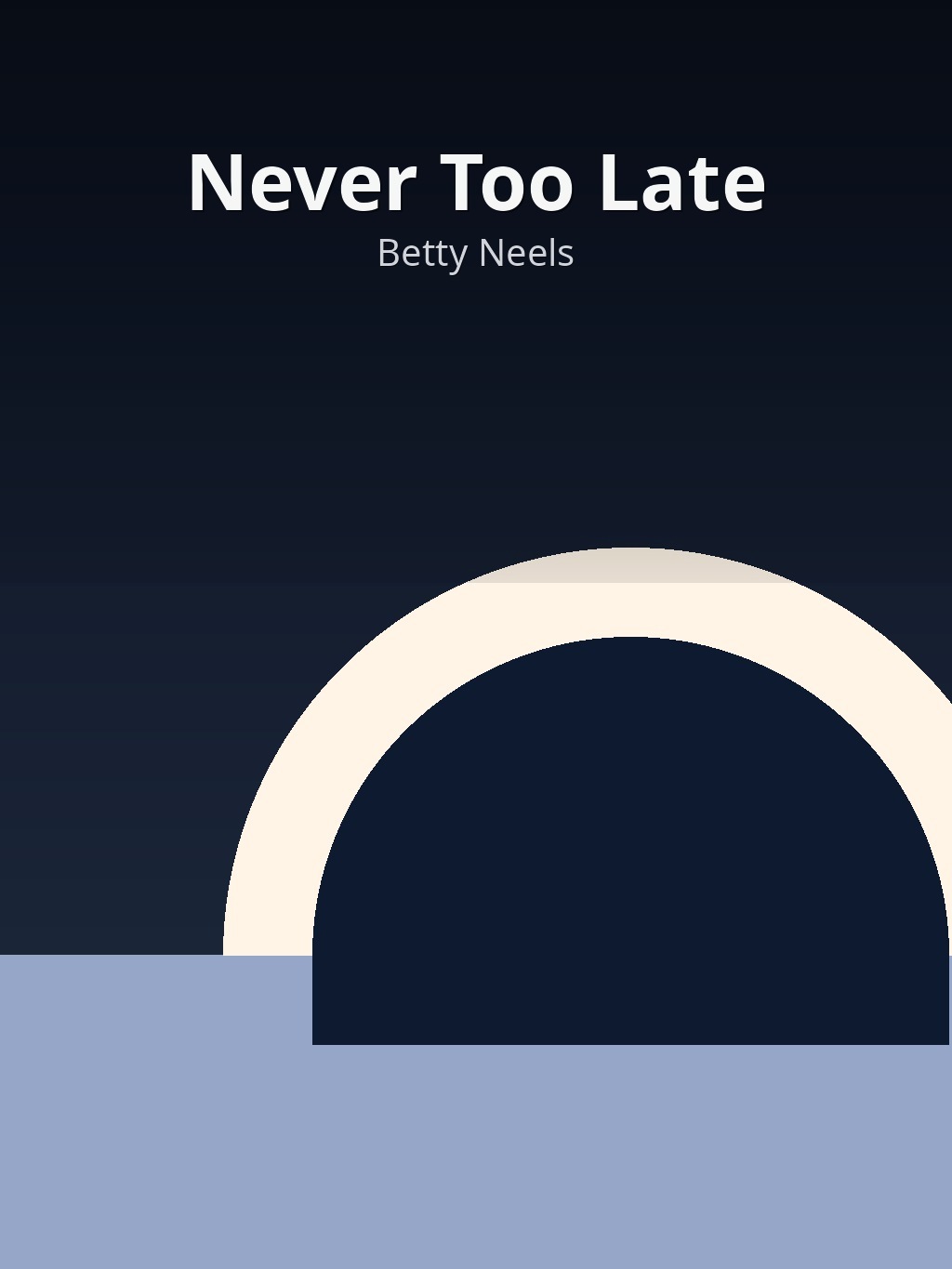 Never Too Late by Betty Neels book cover