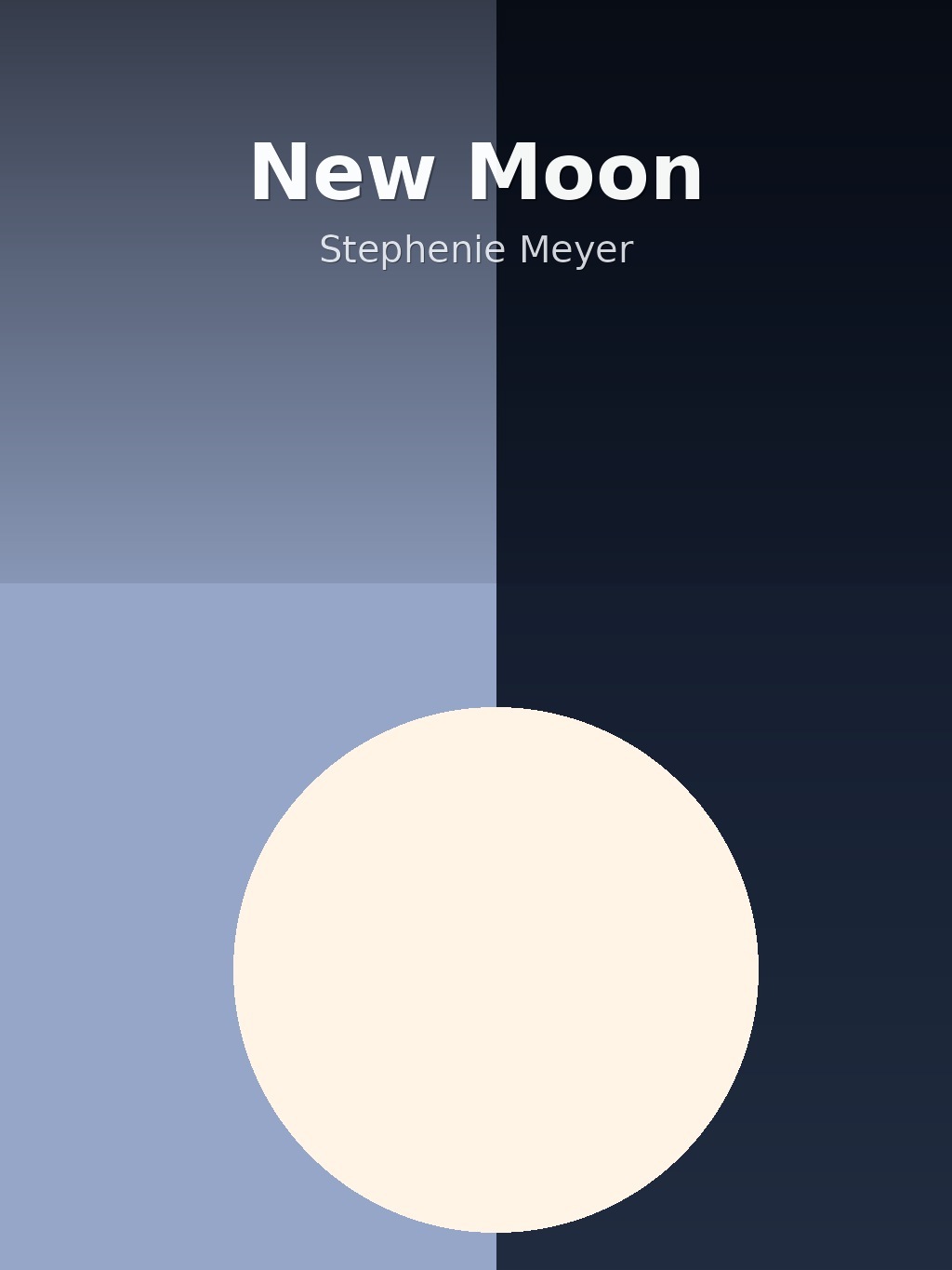 New Moon by Stephenie Meyer book cover