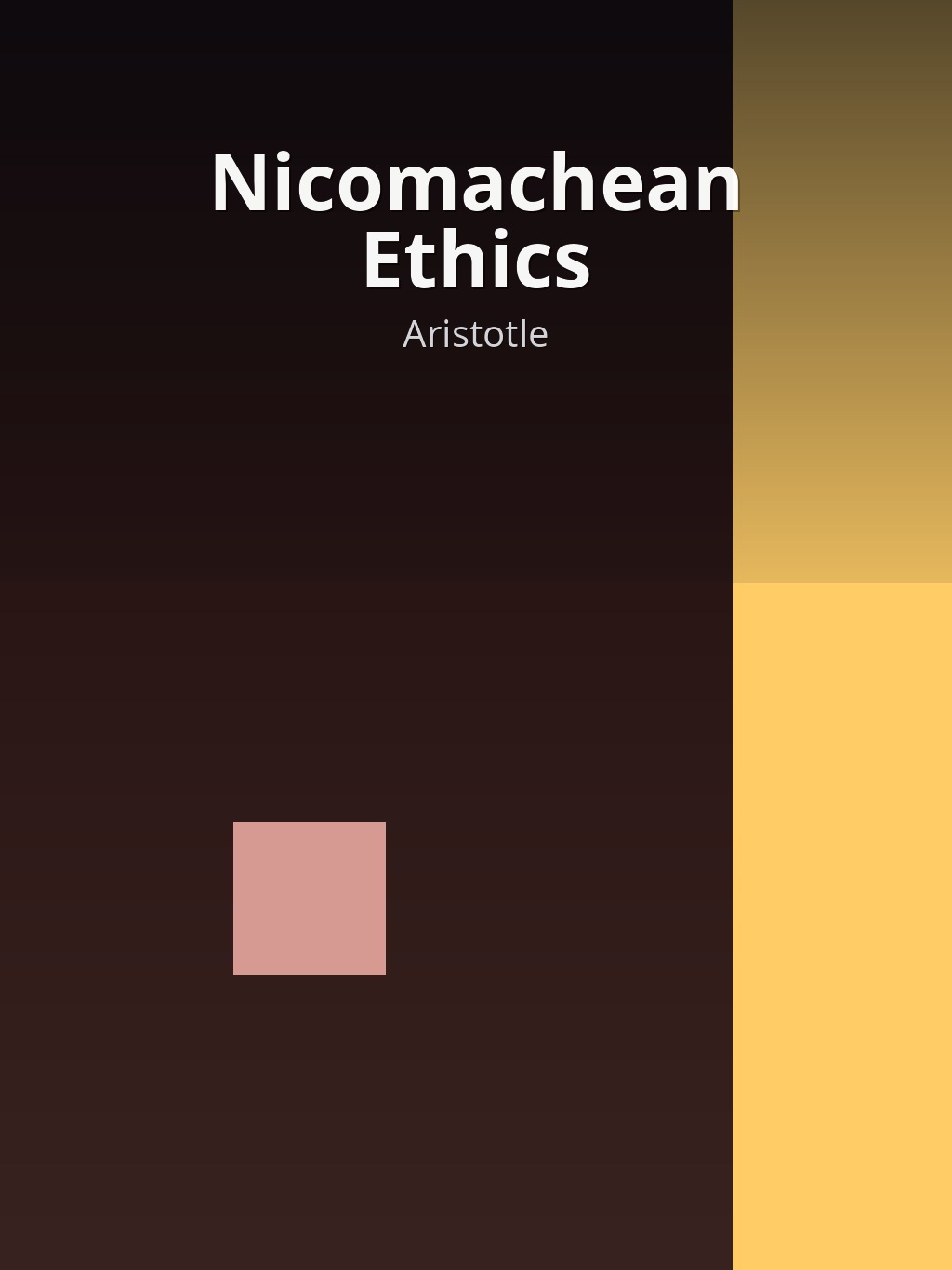 Nicomachean Ethics by Aristotle book cover