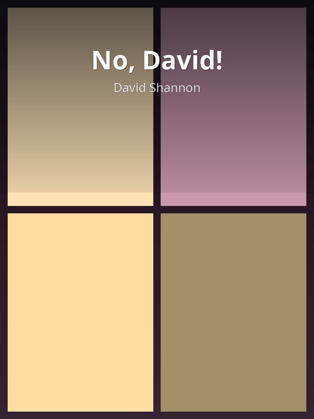 No, David! by David Shannon book cover