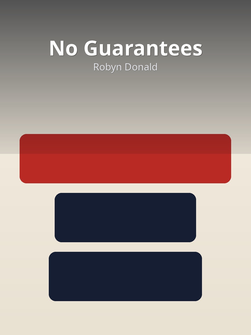 No Guarantees by Robyn Donald book cover