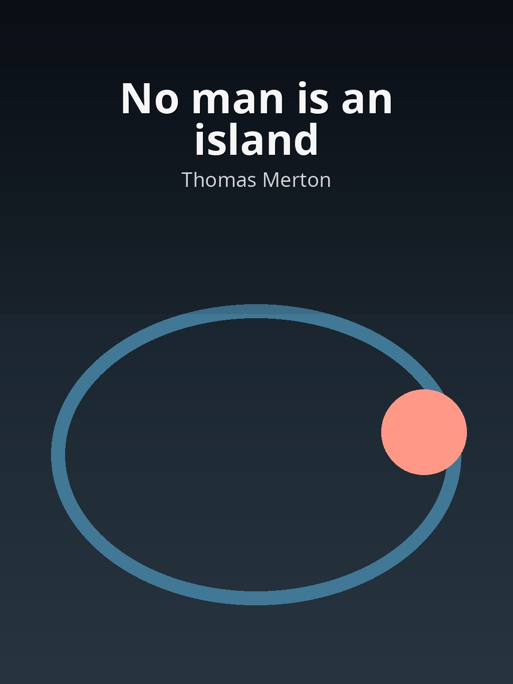 No man is an island by Thomas Merton book cover