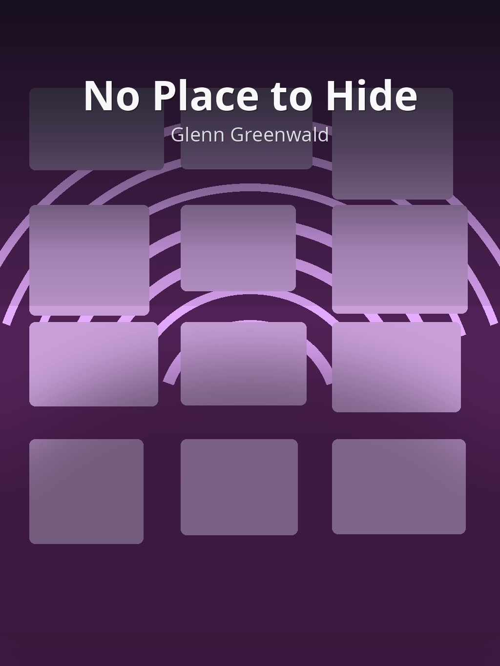 No Place to Hide by Glenn Greenwald book cover