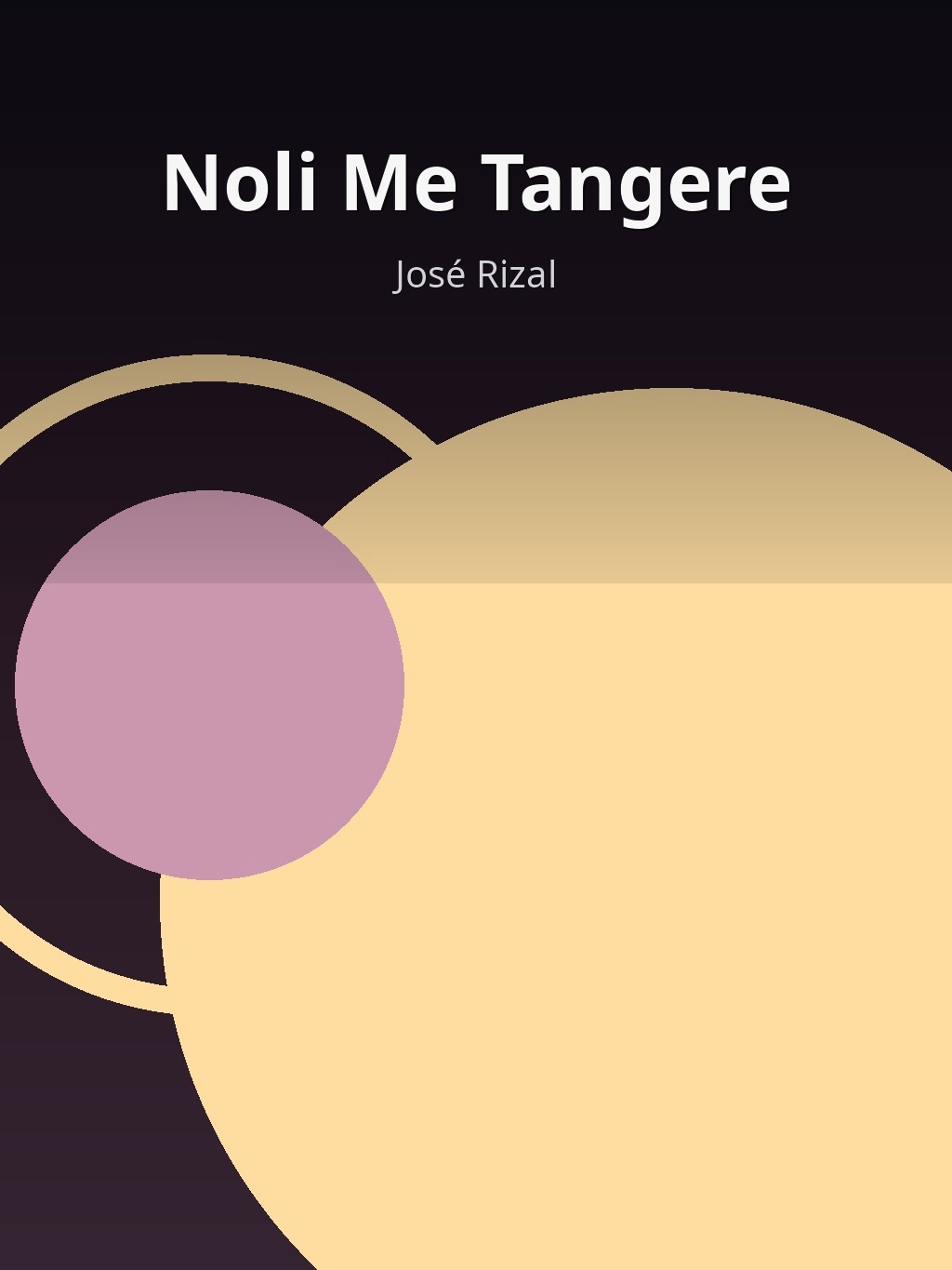 Noli Me Tangere by José Rizal book cover