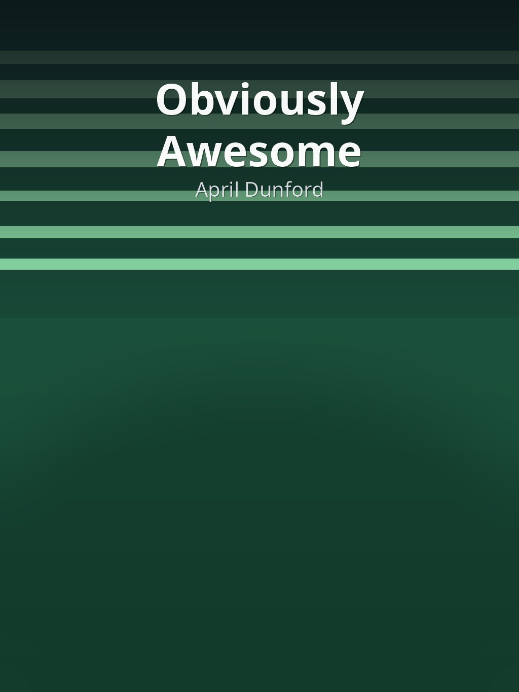 Obviously Awesome by April Dunford book cover