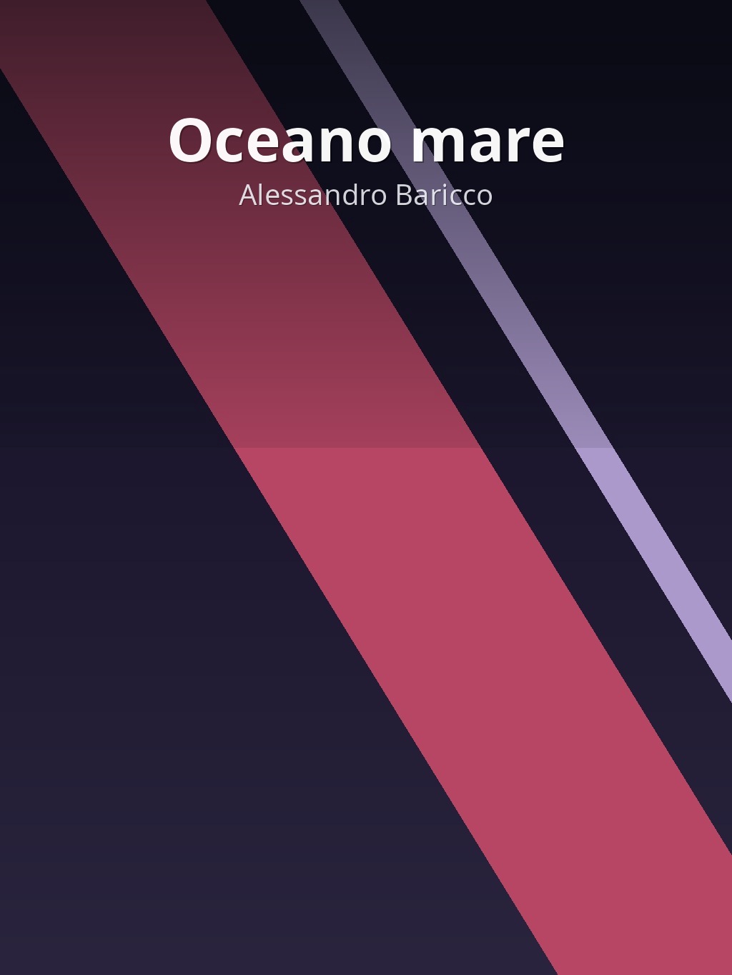 Oceano mare by Alessandro Baricco book cover