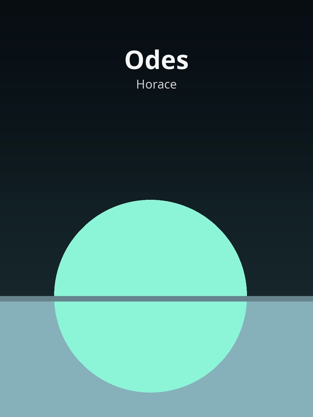 Odes by Horace book cover