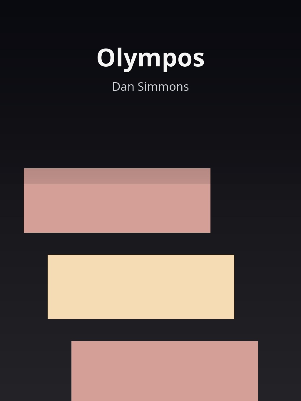 Olympos by Dan Simmons book cover