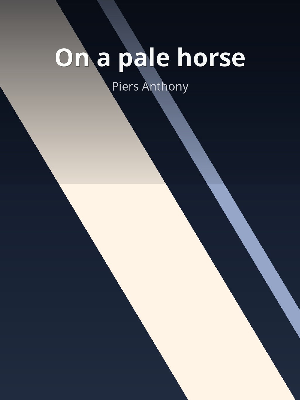On a pale horse by Piers Anthony book cover