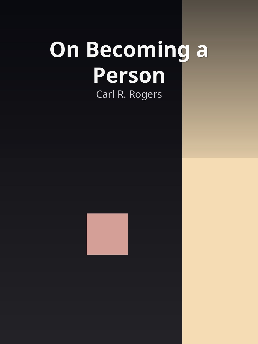 On Becoming a Person by Carl R. Rogers book cover