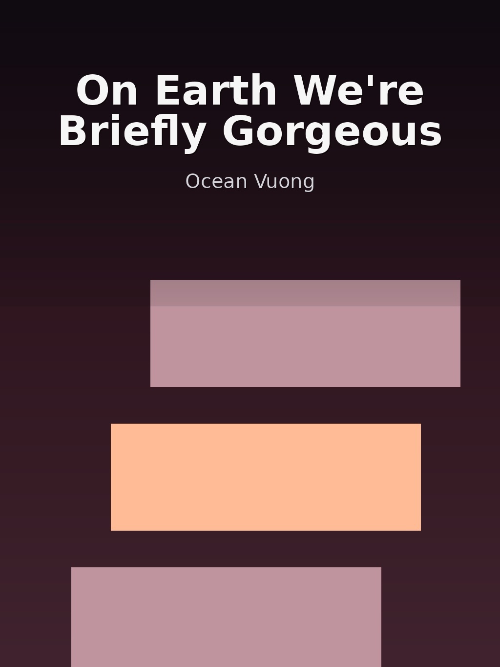 On Earth We're Briefly Gorgeous by Ocean Vuong book cover