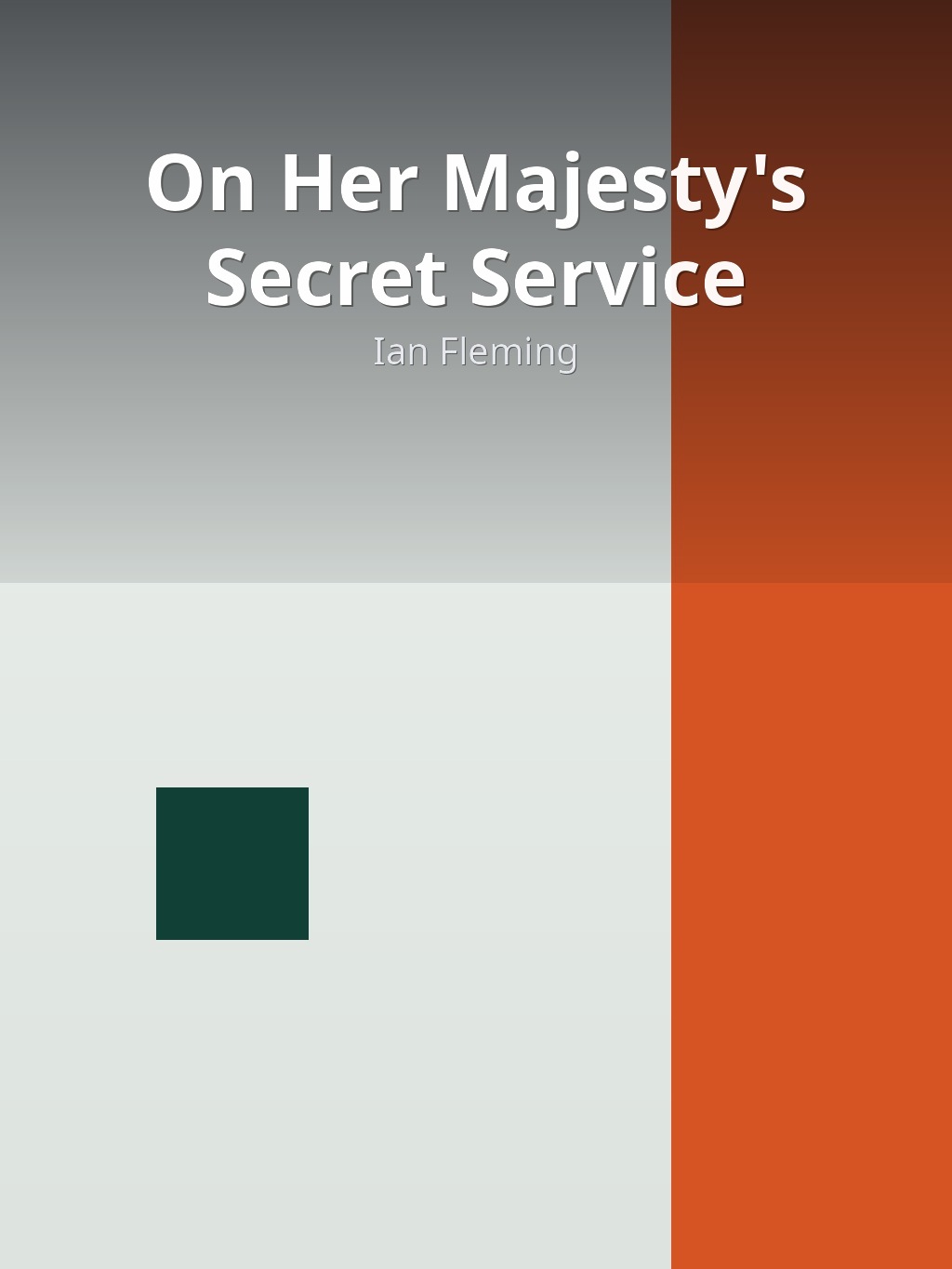 On Her Majesty's Secret Service by Ian Fleming book cover