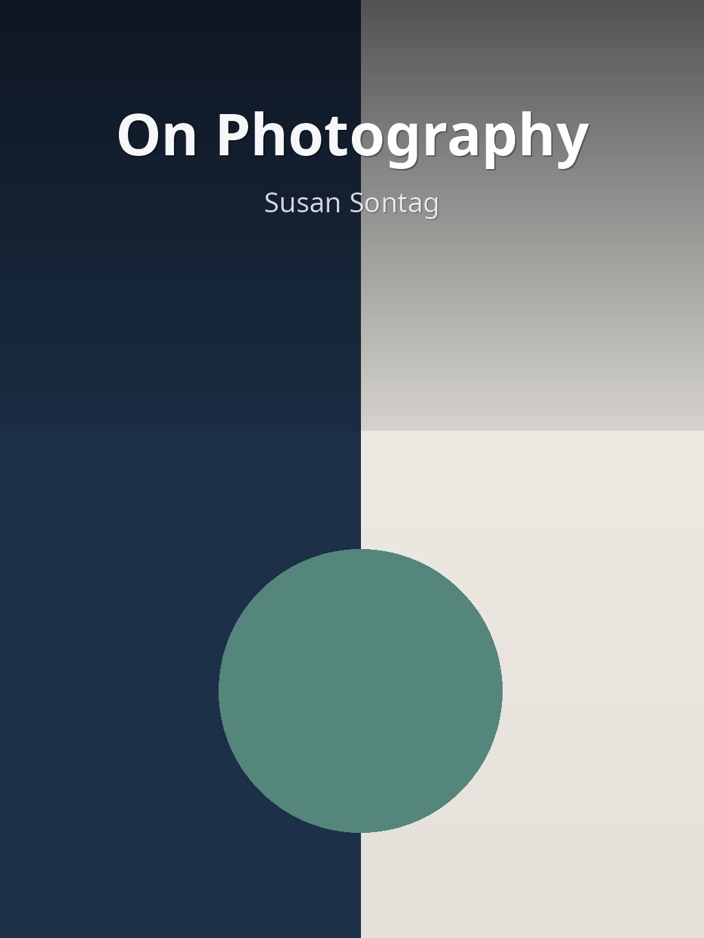 On Photography by Susan Sontag book cover