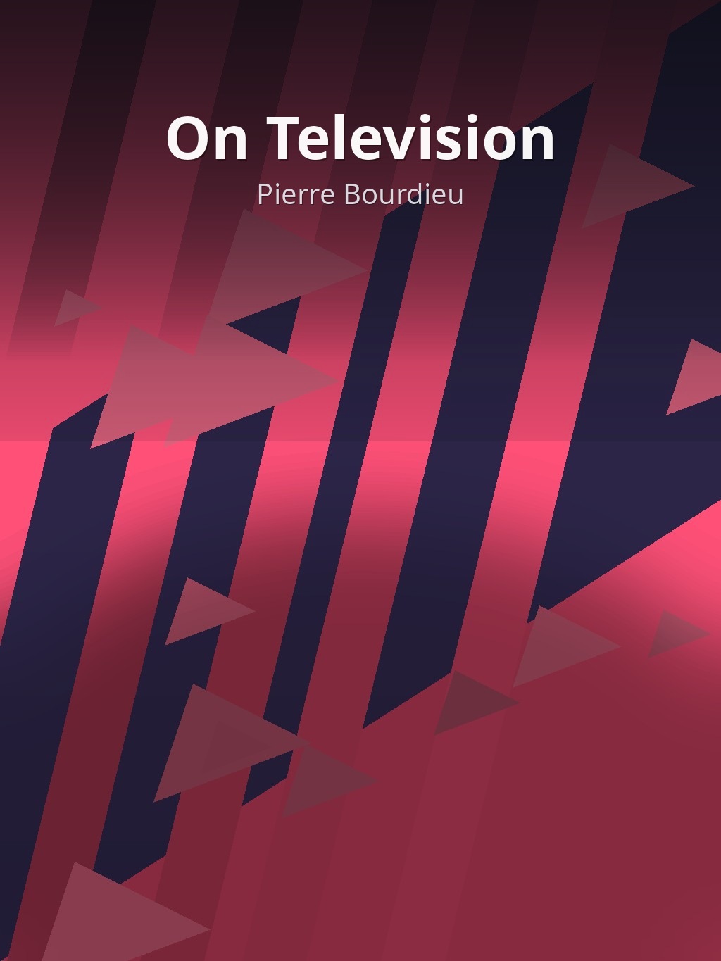 On Television by Pierre Bourdieu book cover