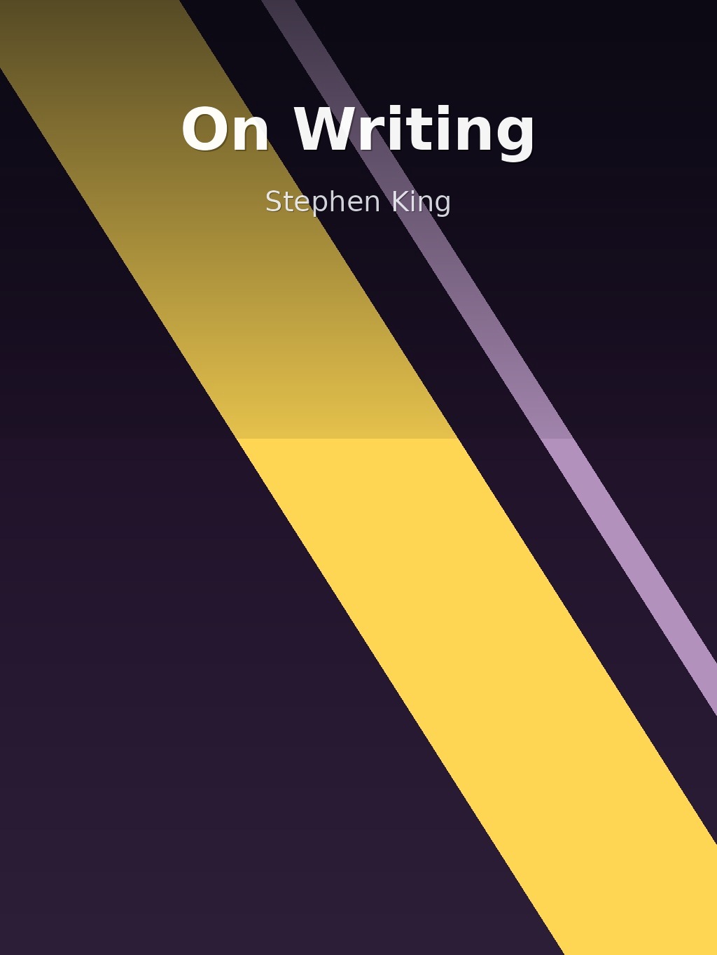 On Writing by Stephen King book cover