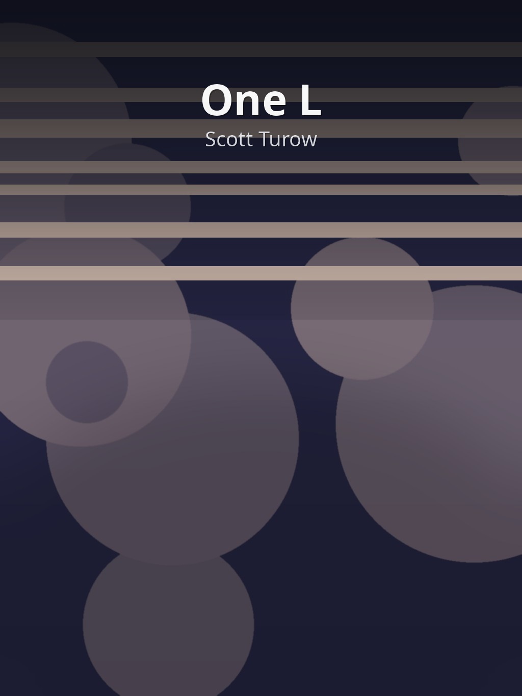One L by Scott Turow book cover